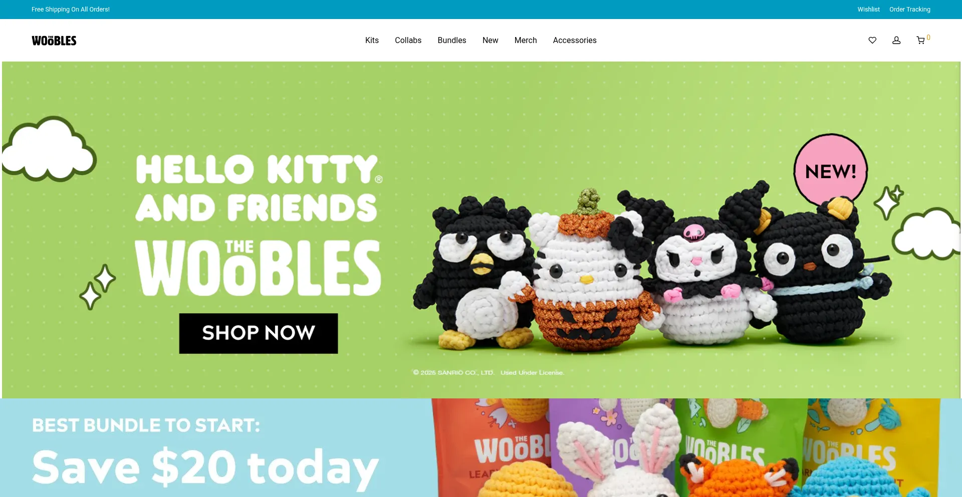 Website screenshot of Wioodles.com