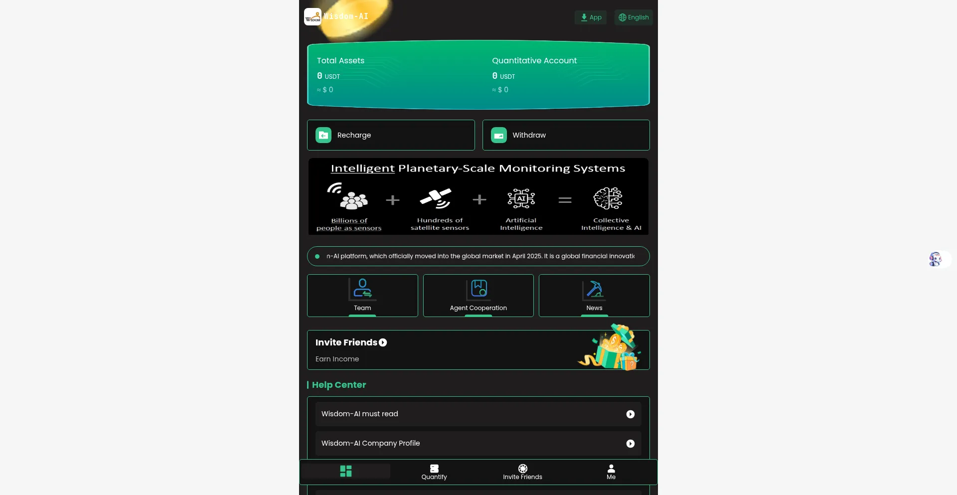 Website screenshot of Wisdom-ai.org