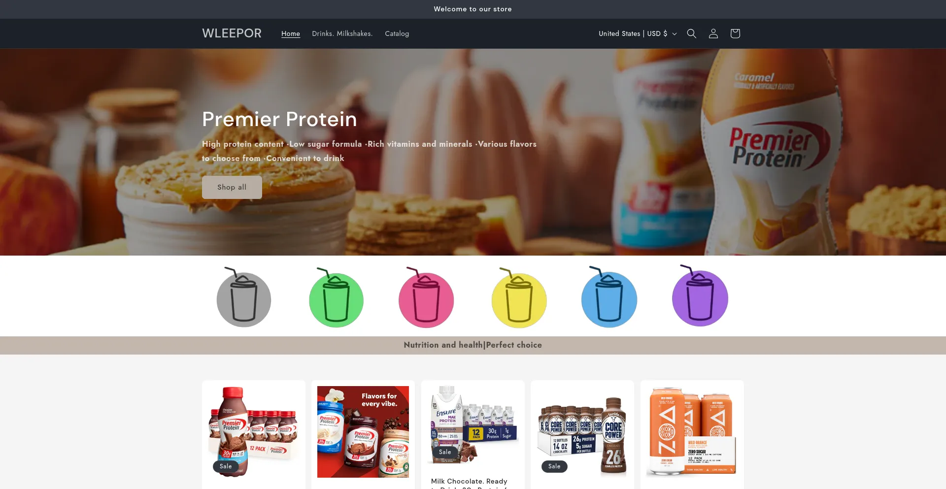 Website screenshot of Wleepor.com