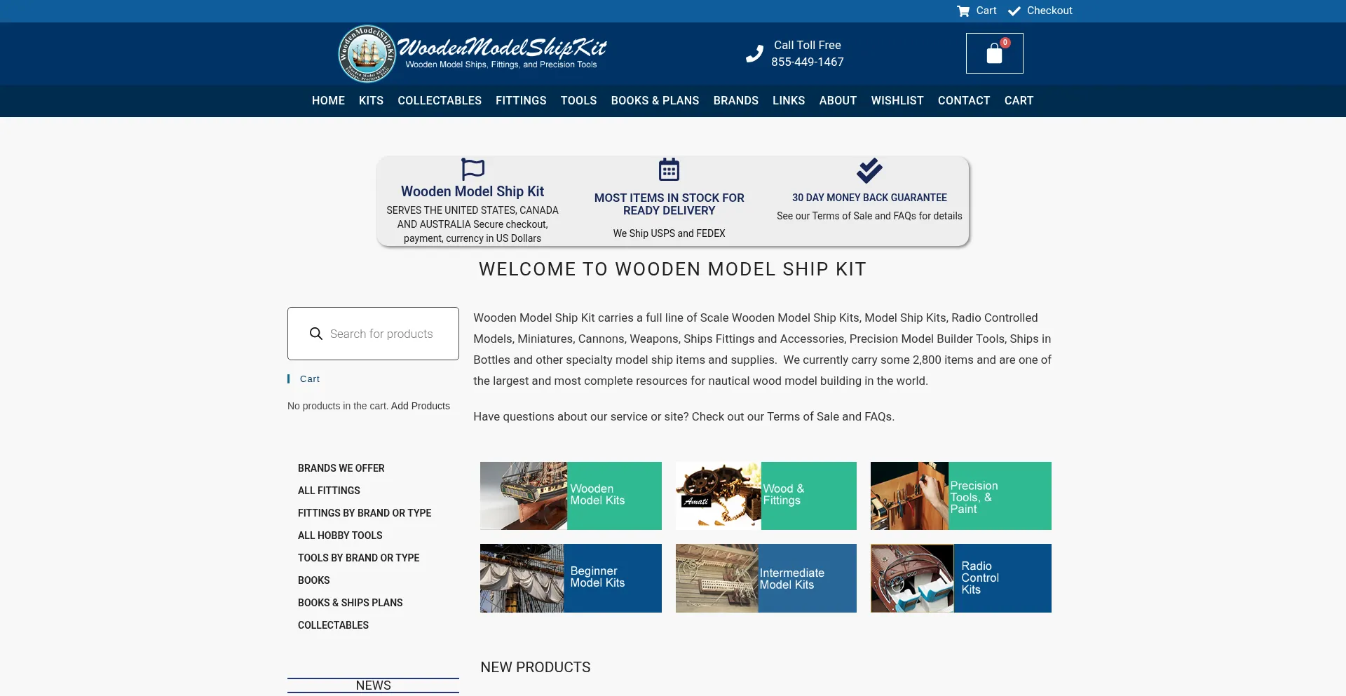 Woodenmodelshipkit.com
