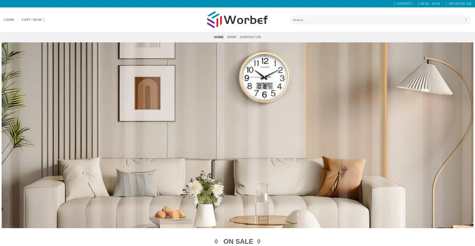 Website screenshot of Worbef.com