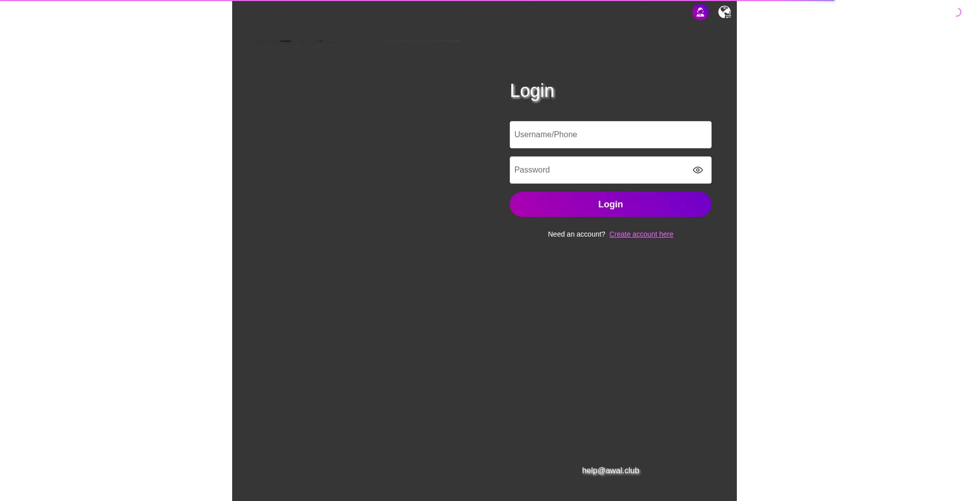 Website screenshot of Work.awalmusicpromo.com