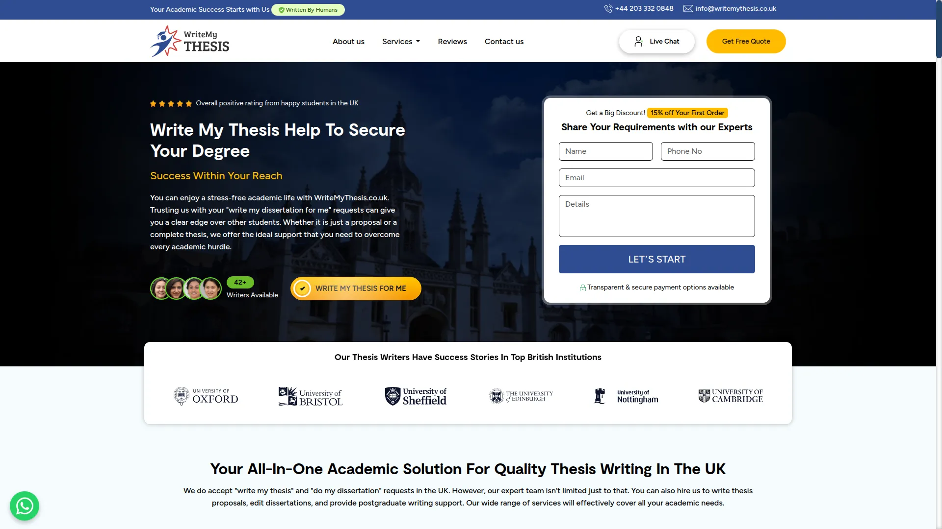 Writemythesis.co.uk