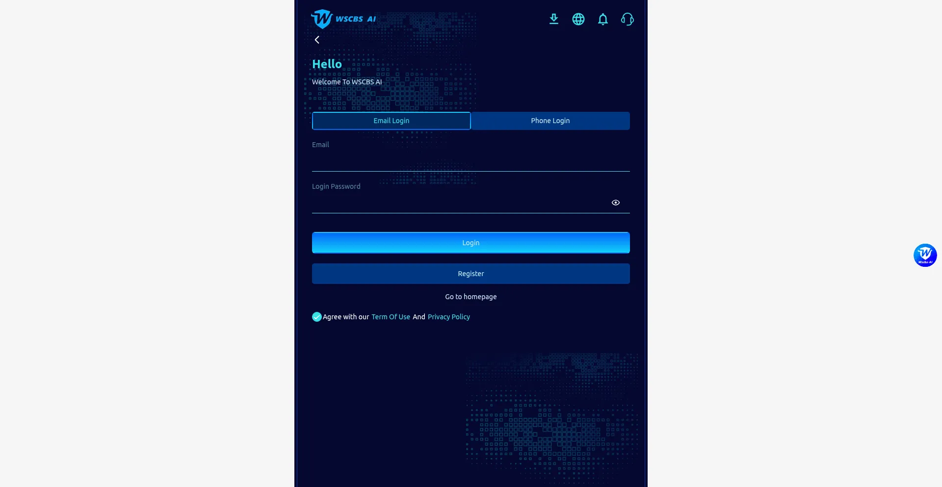Website screenshot of Wscbs.me