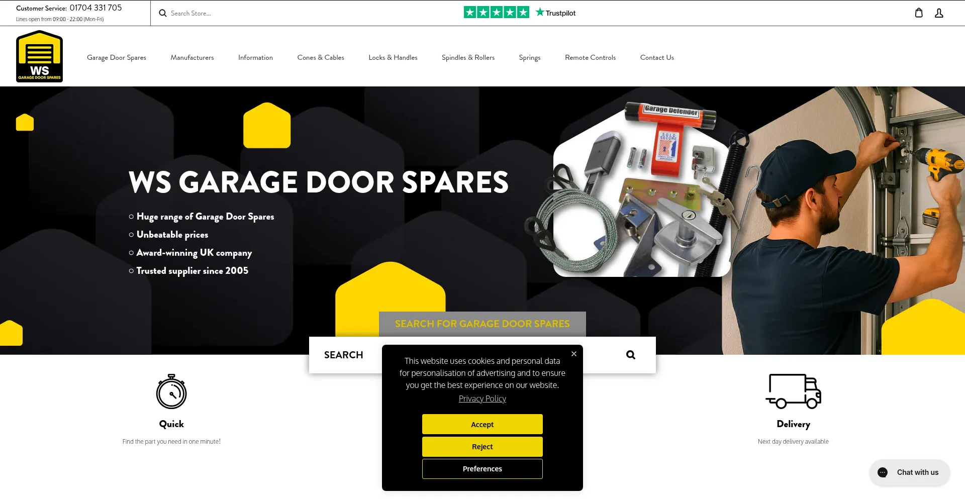 Wsgaragedoorspares.com