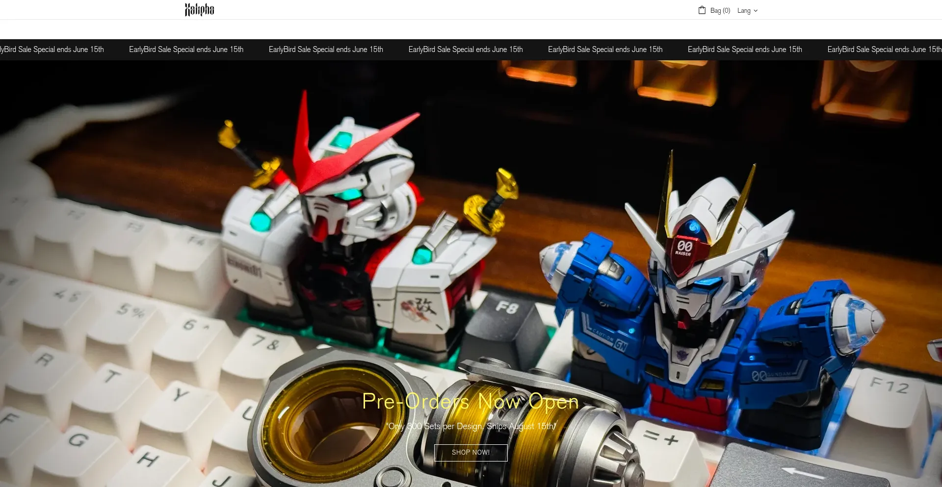 Website screenshot of Xalipha.com