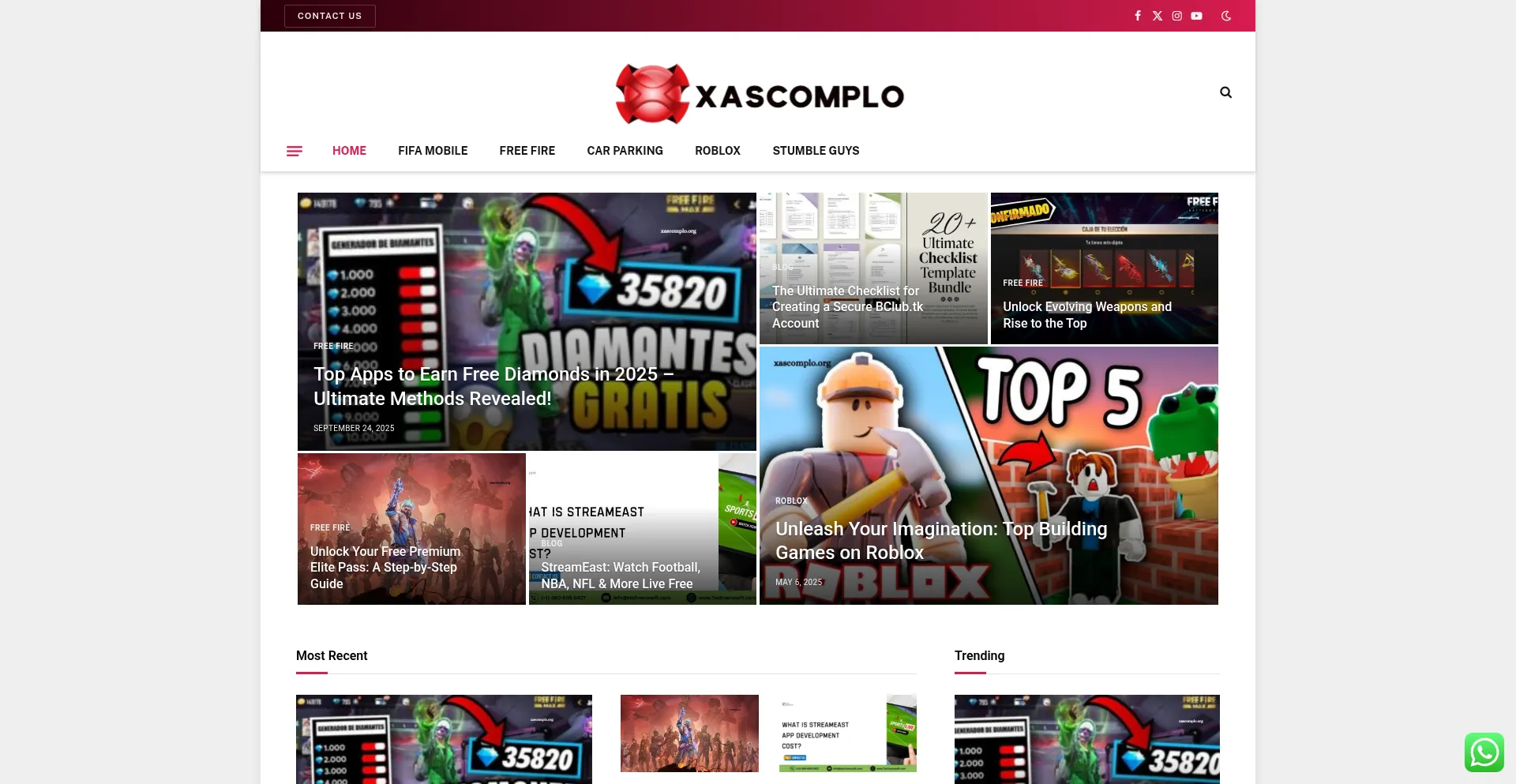 Xascomplo.org Screenshot