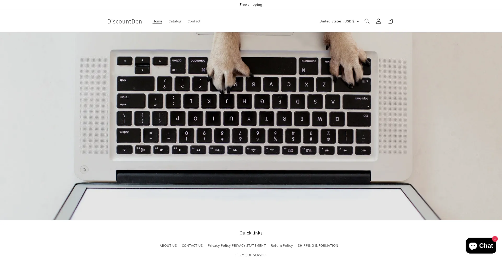 Website screenshot of Xq8z0r.myshopify.com