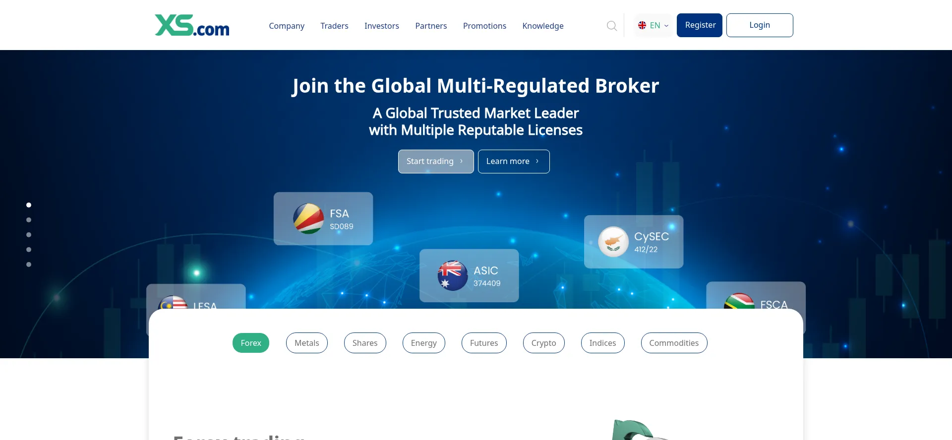 Xs.com Screenshot