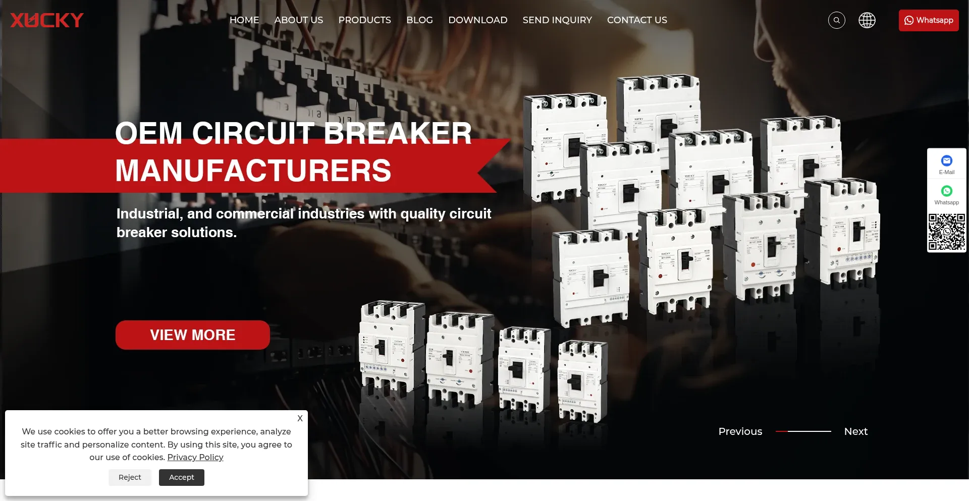 Website screenshot of Xucky.com