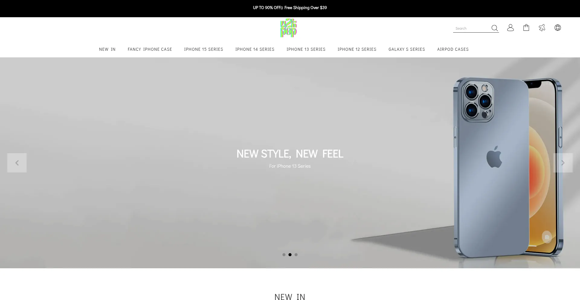 Website screenshot of Y2k-pop.com