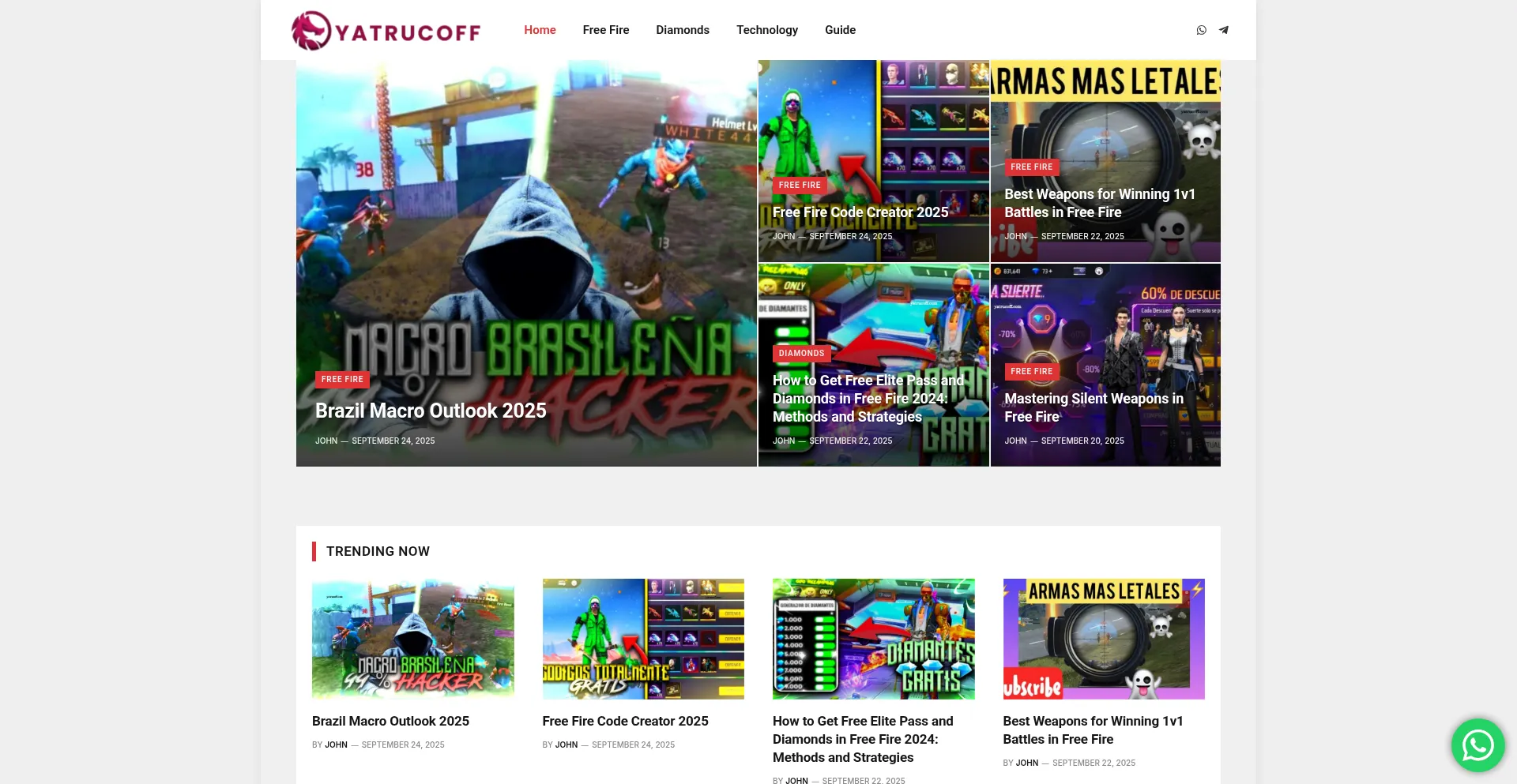 Yatrucoff.com Screenshot