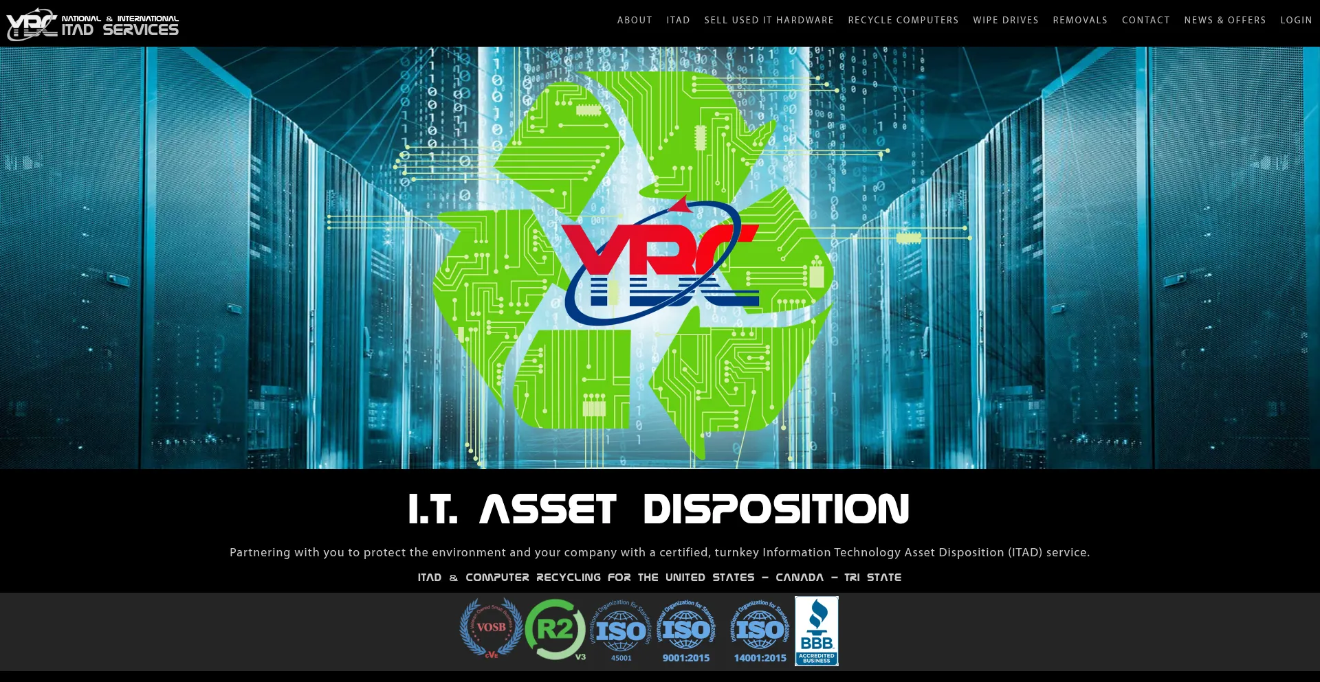 Website screenshot of Ybc-itad.com