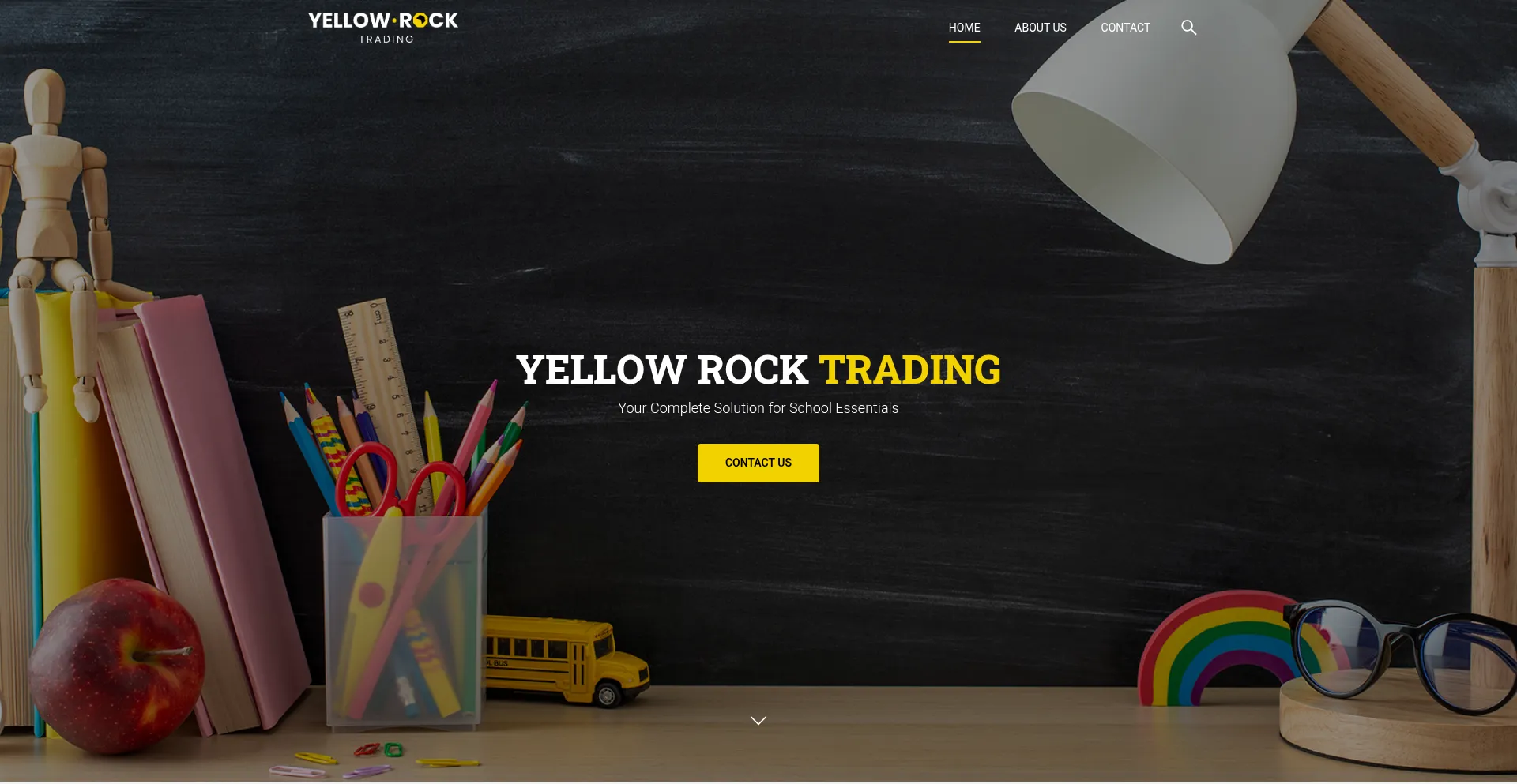 Website screenshot of Yellowrocktrade.com