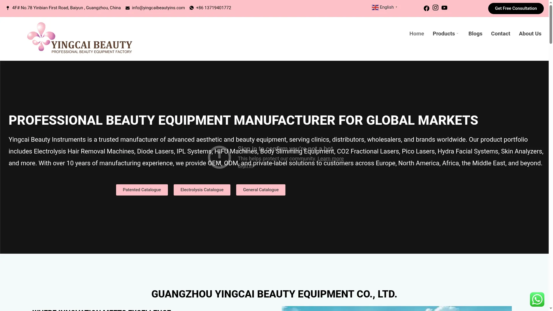 Yingcaibeautyins.com