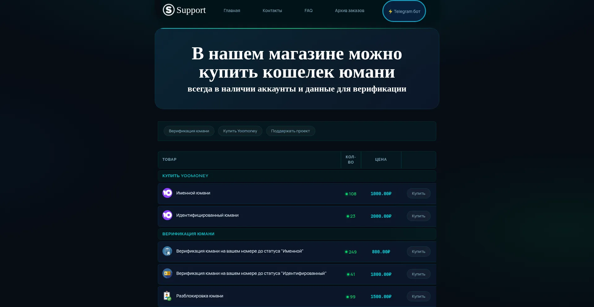 Yoomoney.store