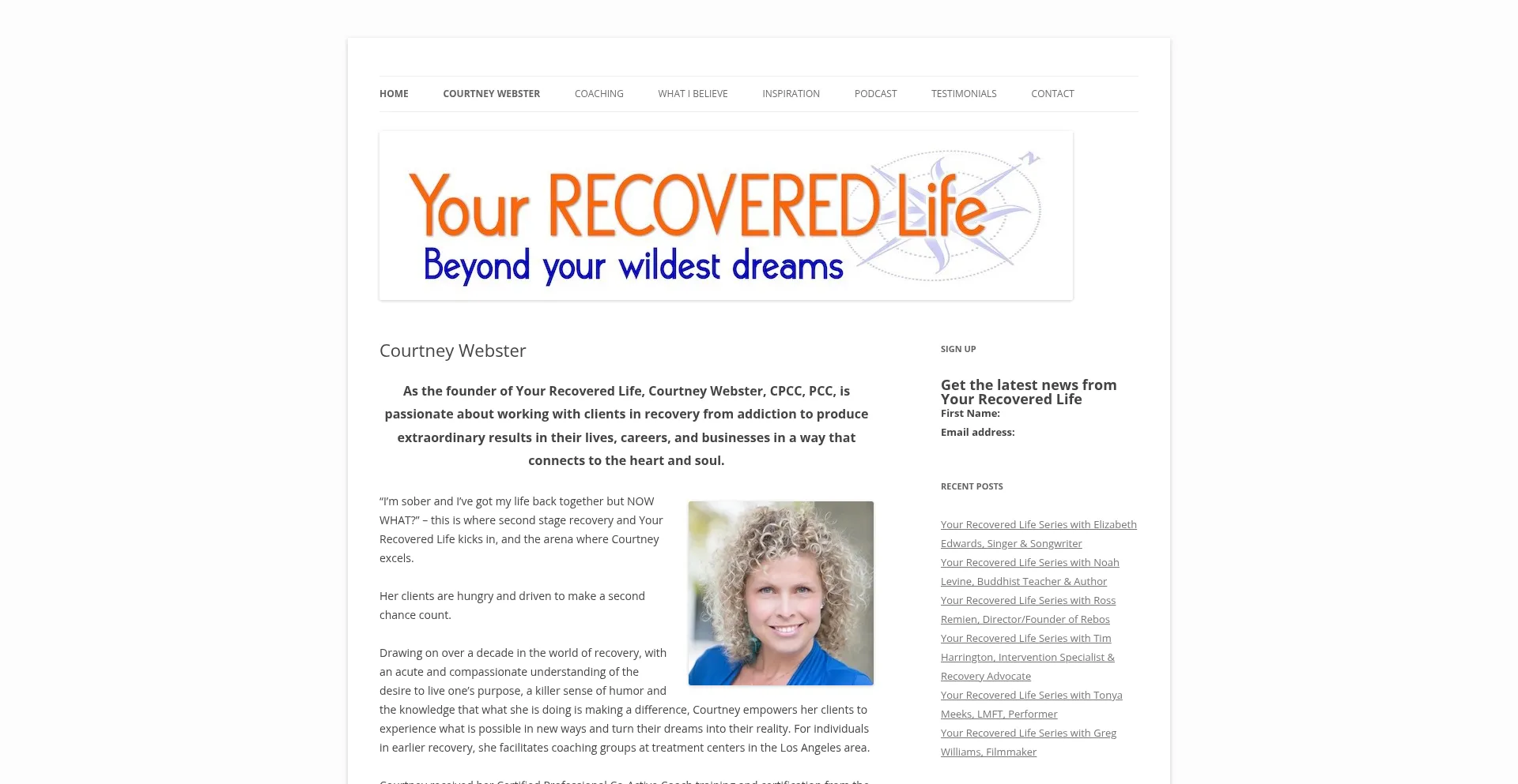 Yourrecoveredlife.com