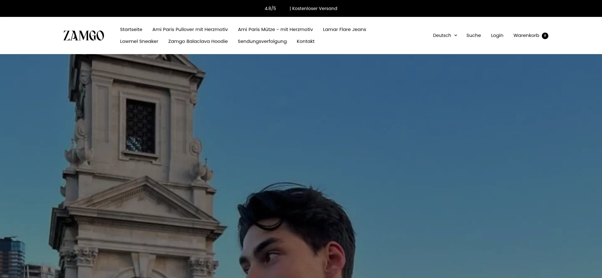 Website screenshot of Zamgo.de