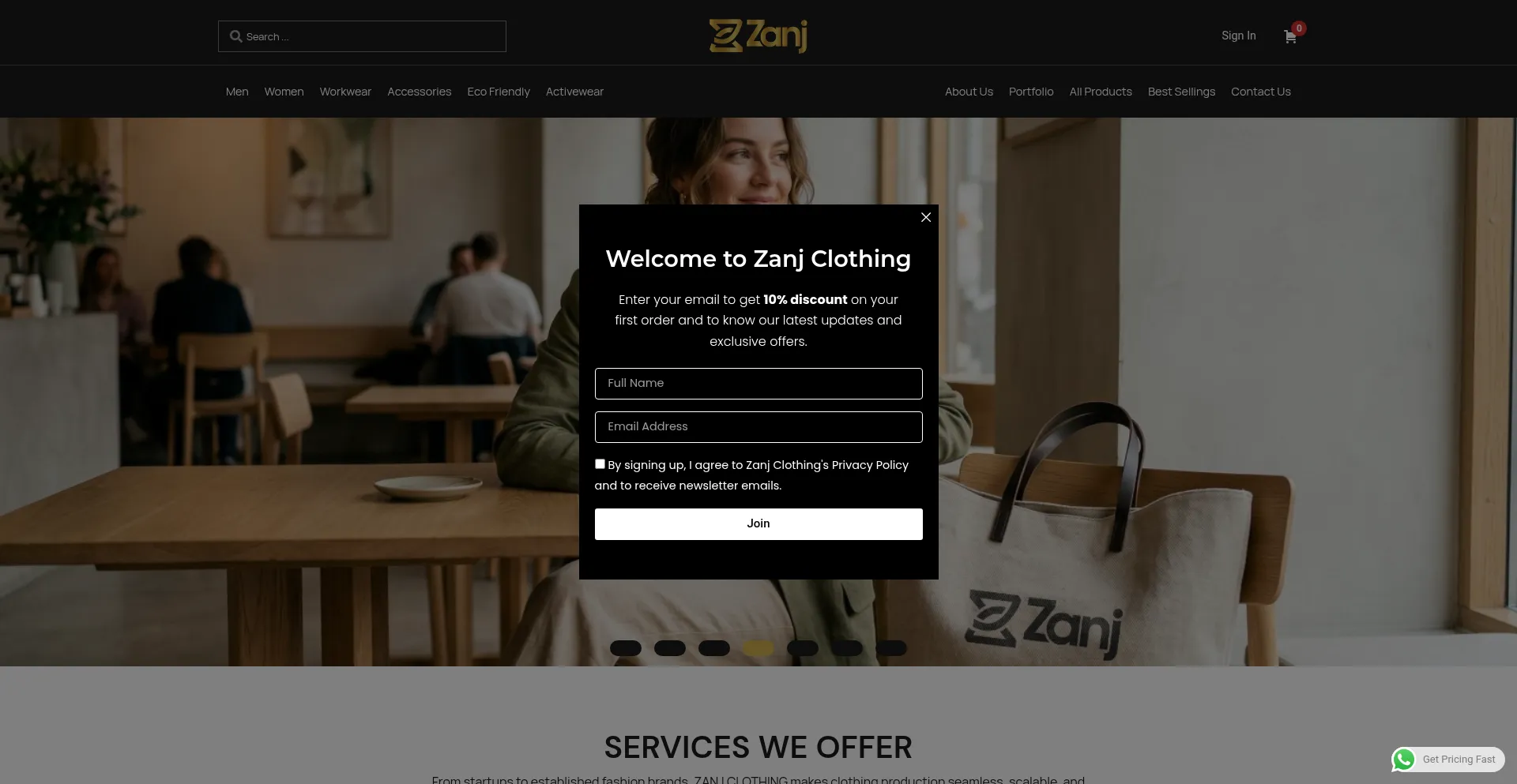 Zanjclothing.com