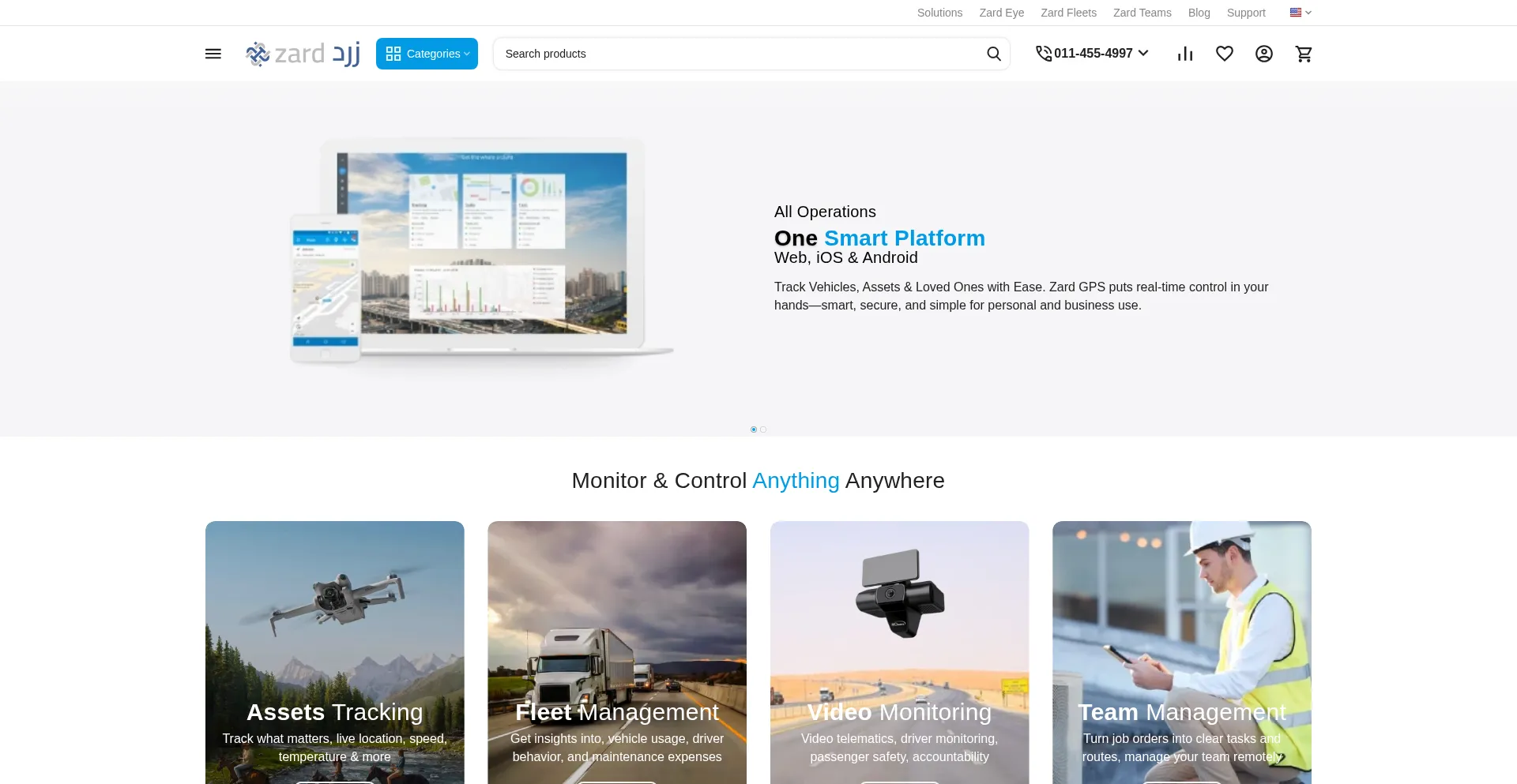 Website screenshot of Zard.sa