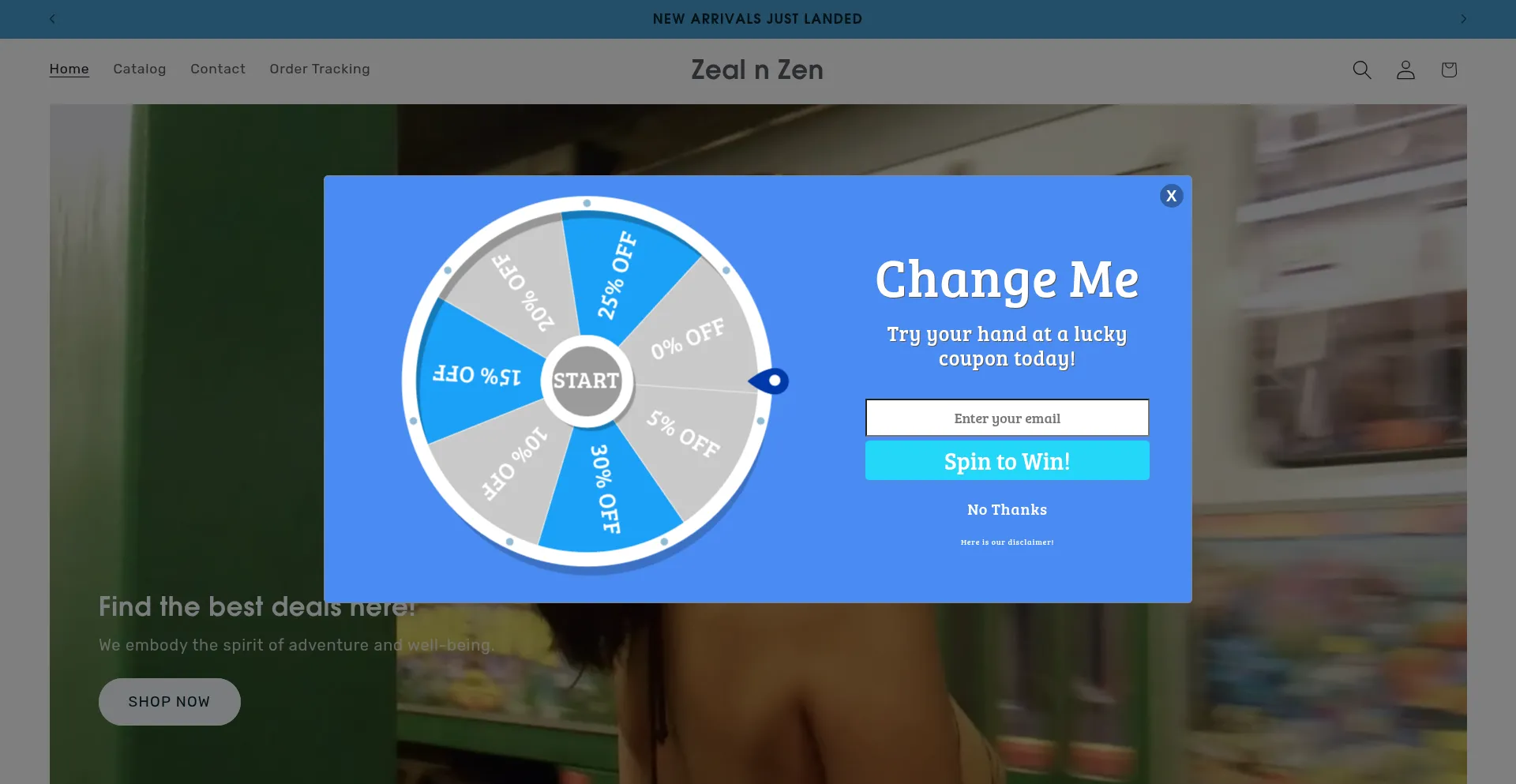 Website screenshot of Zealnzen.net