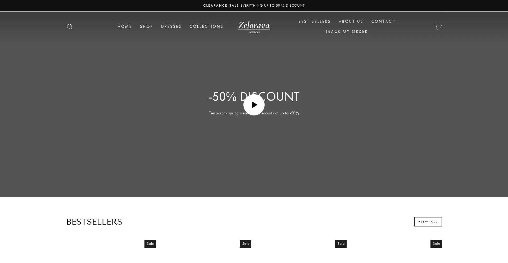 Website screenshot of Zelorava.com
