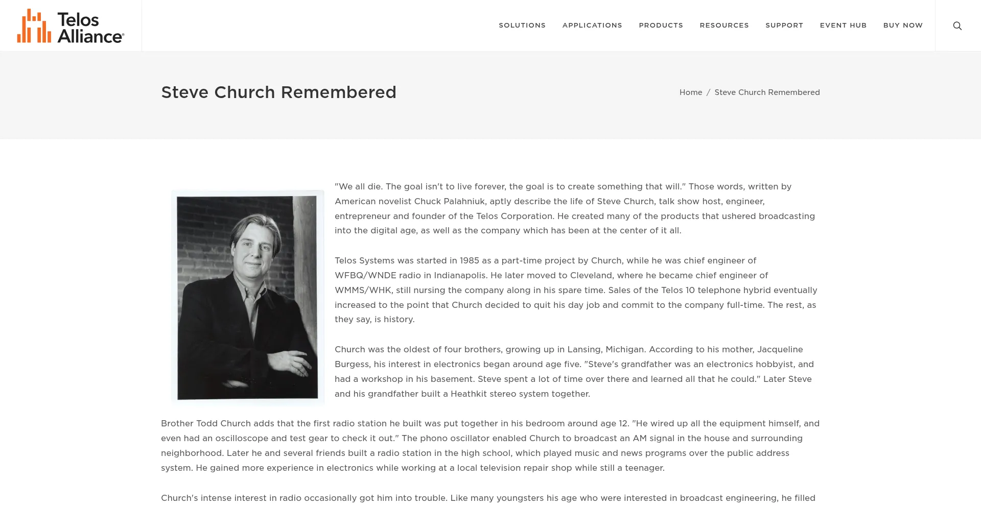 Website screenshot of Zephyr.com