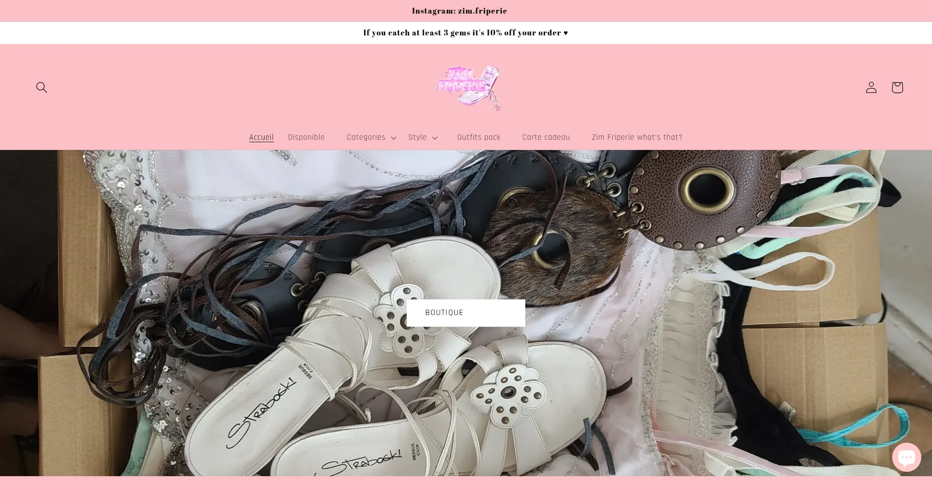 Website screenshot of Zimfriperie.com