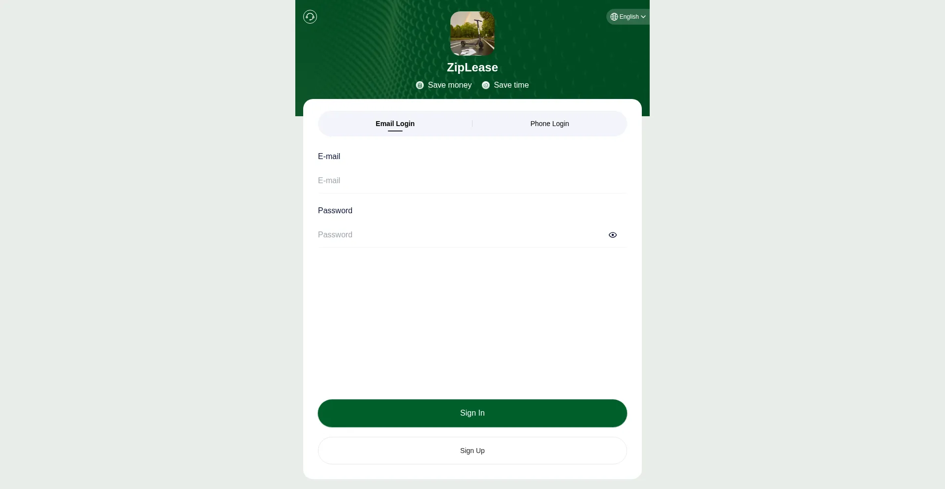 Website screenshot of Ziplease.net