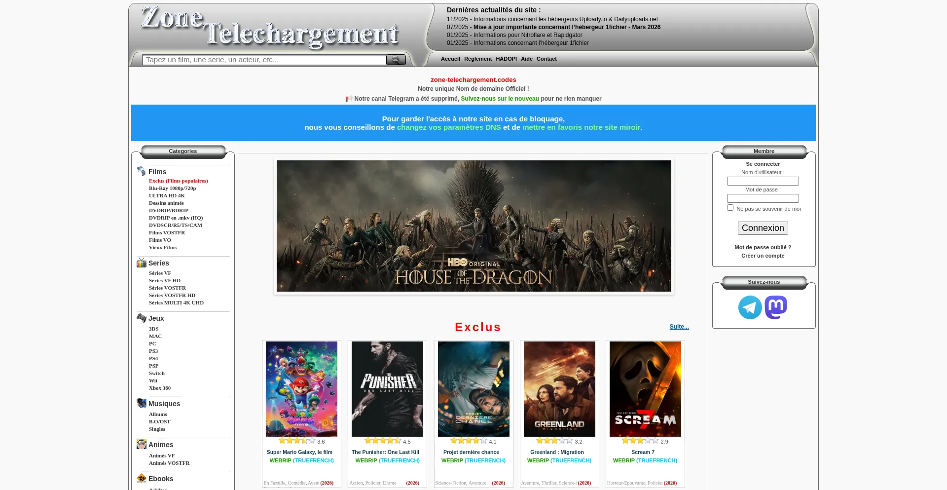 Zone-telechargement.codes