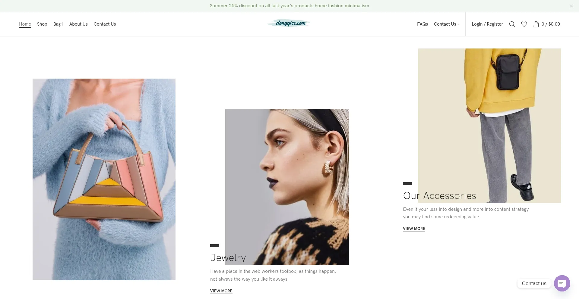 Website screenshot of Zopkgshi.com