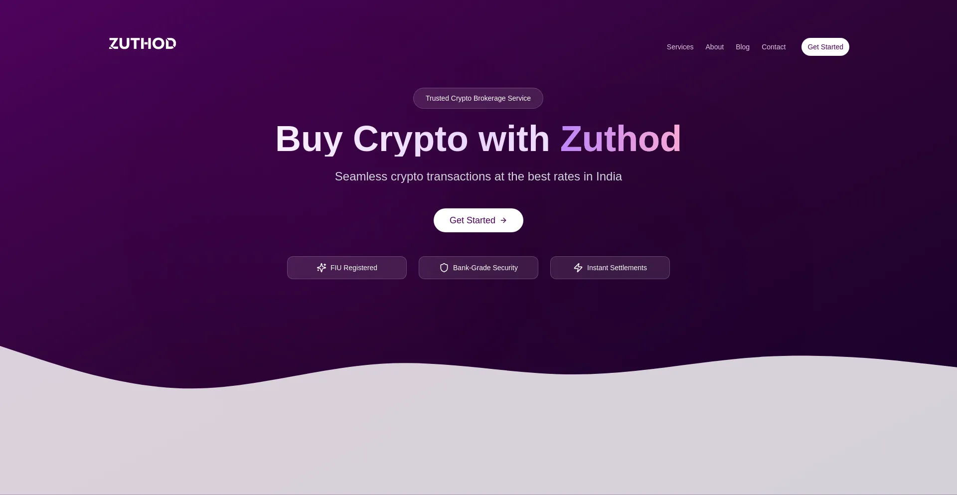 Website screenshot of Zuthod.com