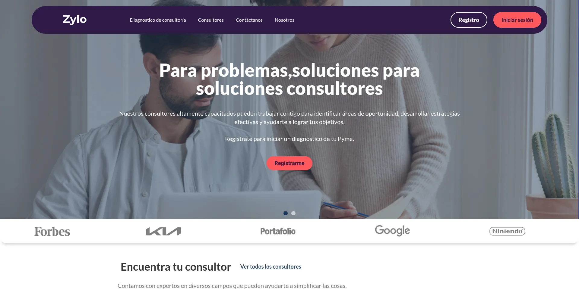 Website screenshot of Zylo.app