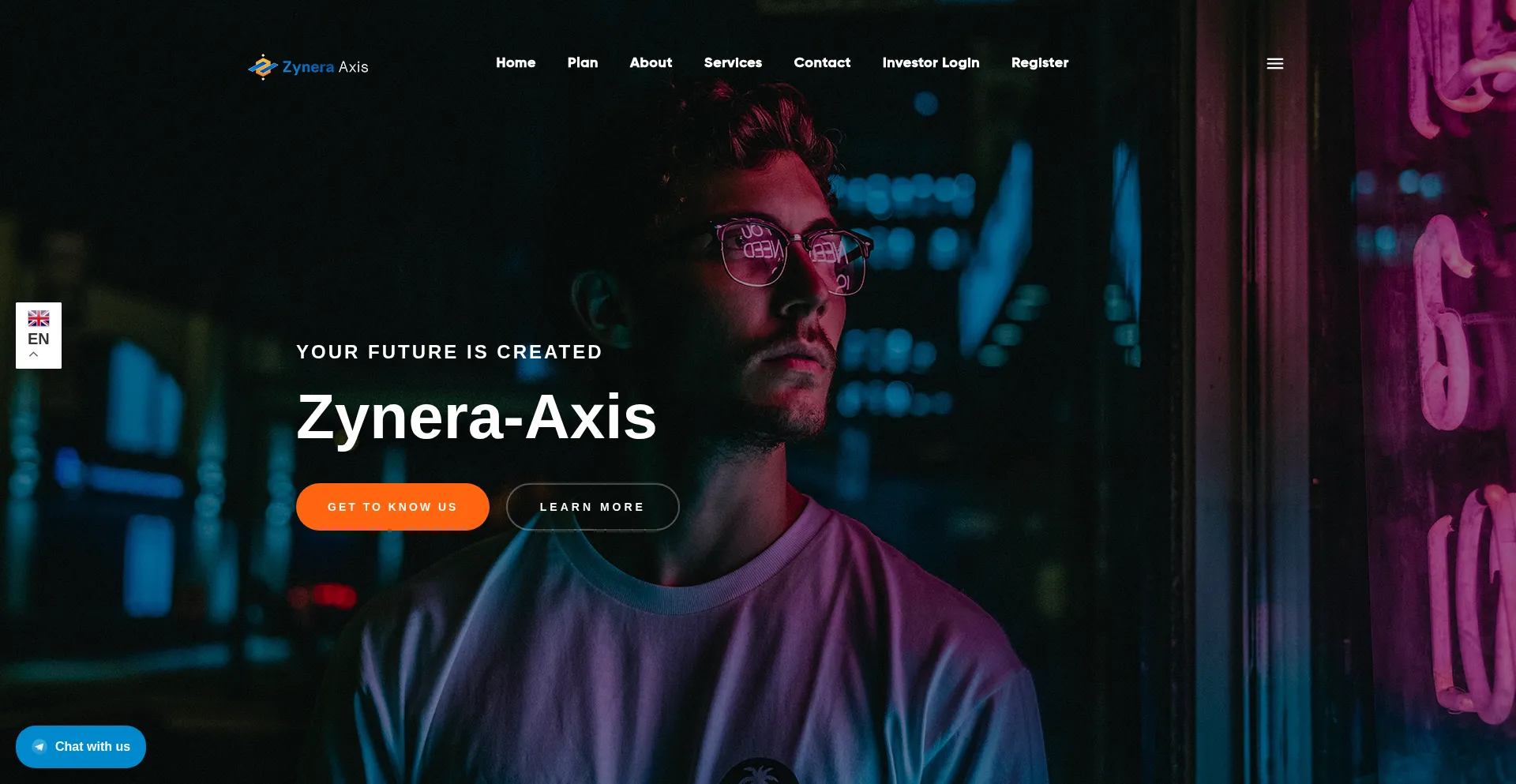 Website screenshot of Zynera-axis.com